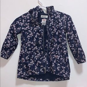 H&M | Flower Print Hooded Raincoat